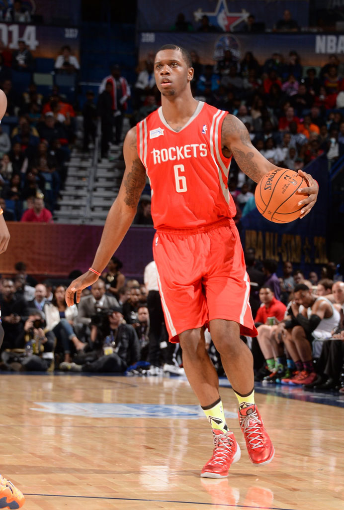 Terrence Jones wearing Nike Hyperdunk 2013 PE