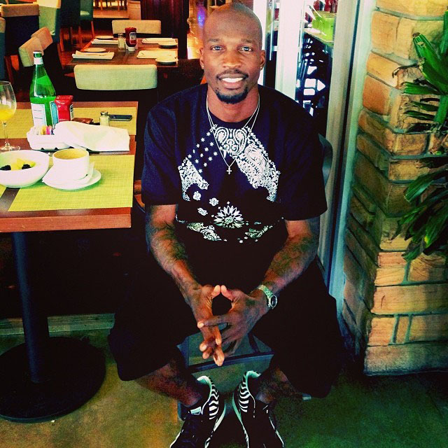 Chad Johnson wearing PUMA Suede Mid Osaka Zoo