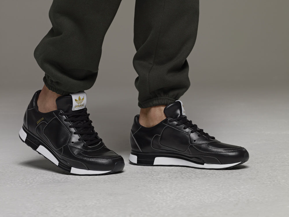 Adidas David Beckham Sneaker Men's 13 Black Leather Shoes