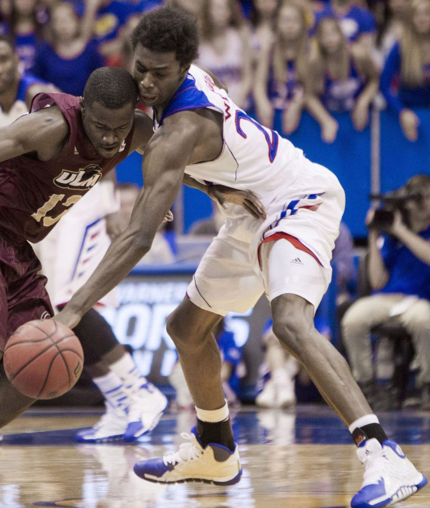 Andrew Wiggins Makes Kansas Debut in adidas Rose 773 2 PE (4)