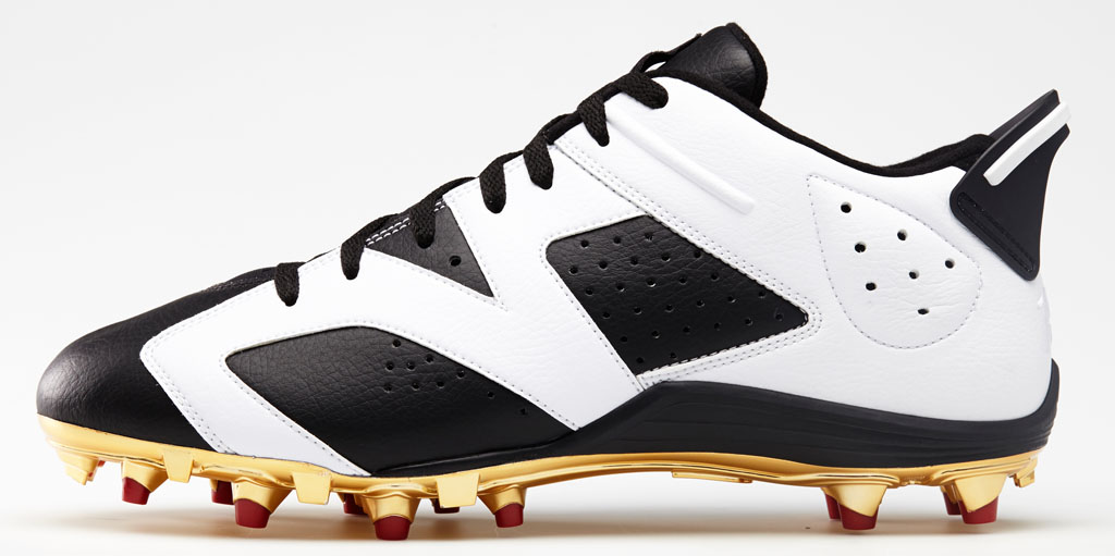 Air Jordan 6 Low Michael Crabtree PE Cleats (2)