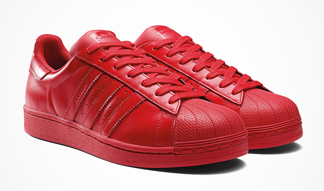 red superstar shoes