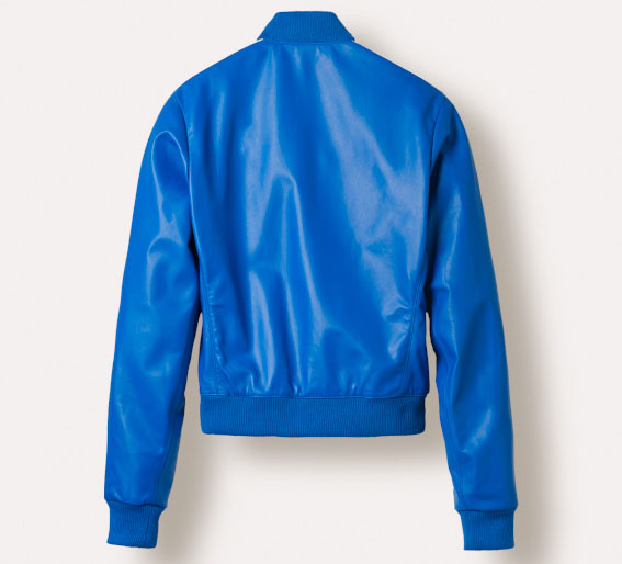 adidas Originals=Pharrell Williams Icon's Napa Leather Jacket Blue (2)