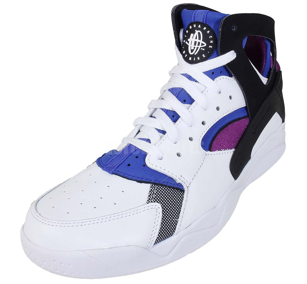 Nike Air Flight Huarache White/Black-Lyon Blue-Bold Berry 686203100 (2)