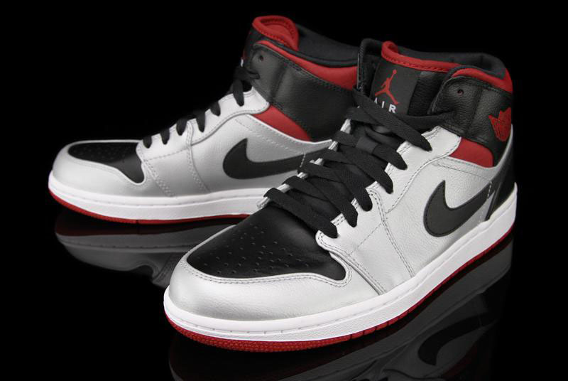 jordan 1 silver black red