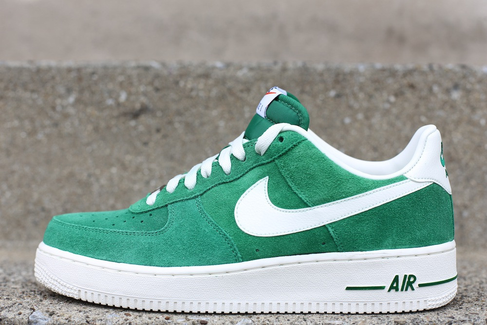 nike air force 1 low green suede