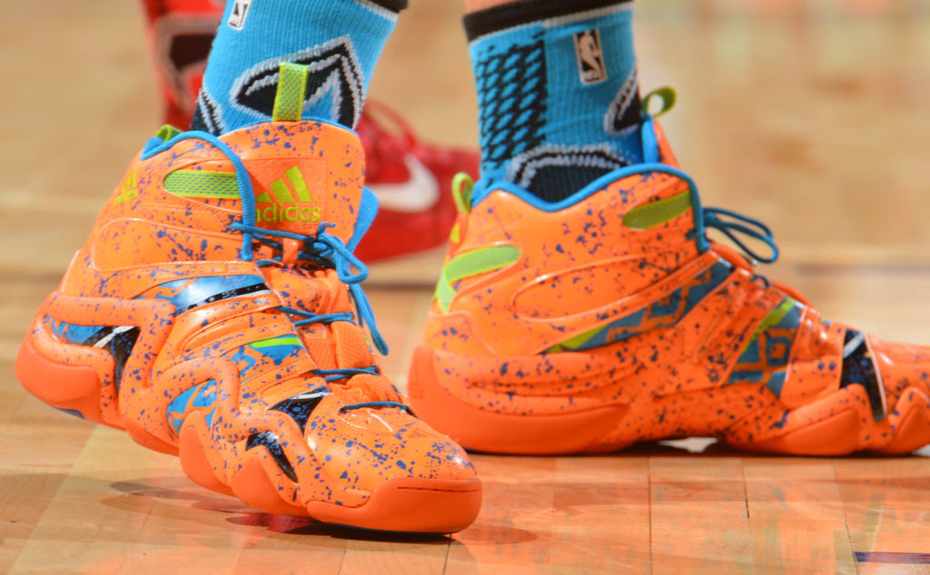 Tim Hardaway Jr. wearing adidas Crazy 8 All-Star