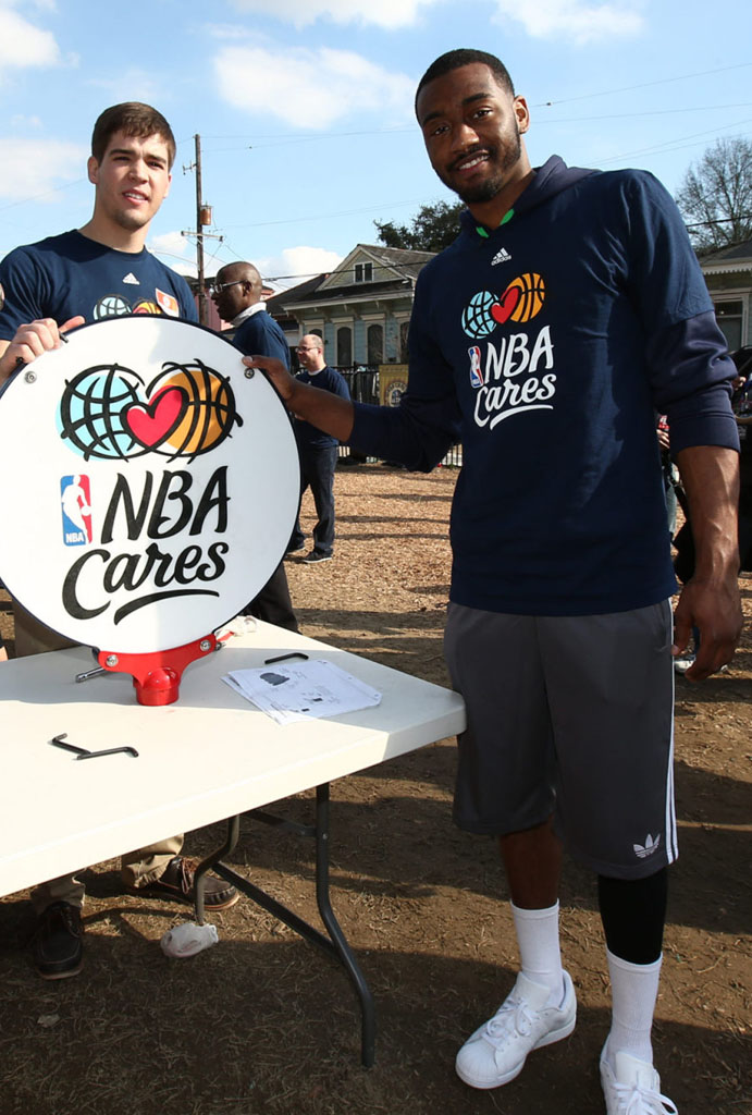 John Wall wearing adidas Originals Superstar