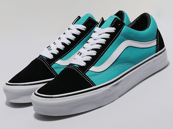 Vans noir hot sale et turquoise