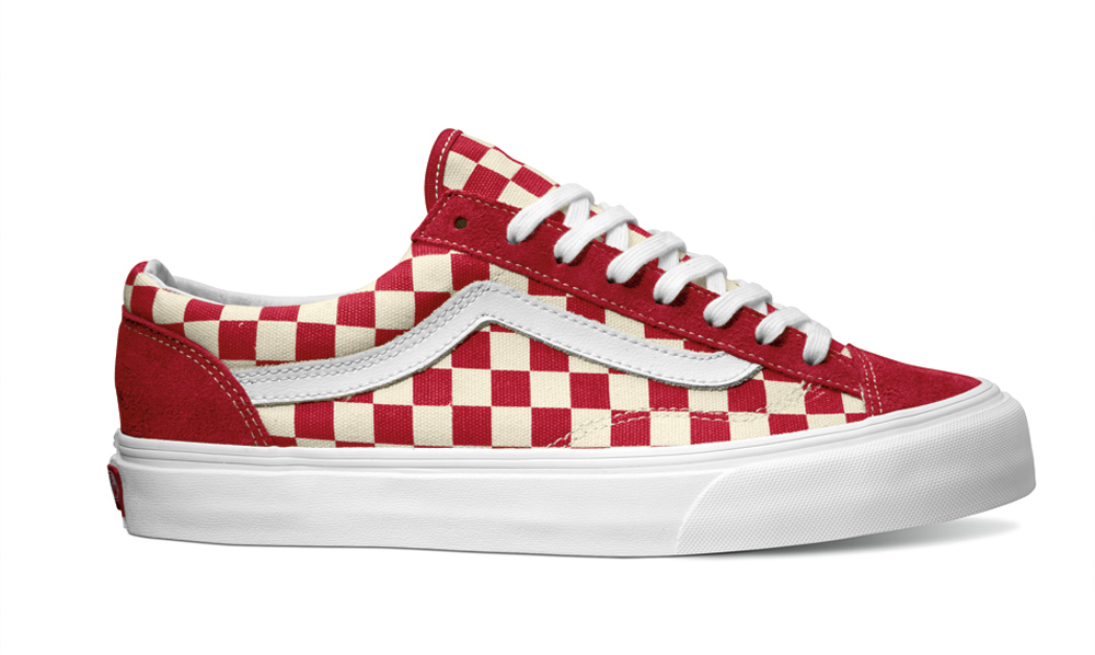 Journeys red cheap checkerboard vans