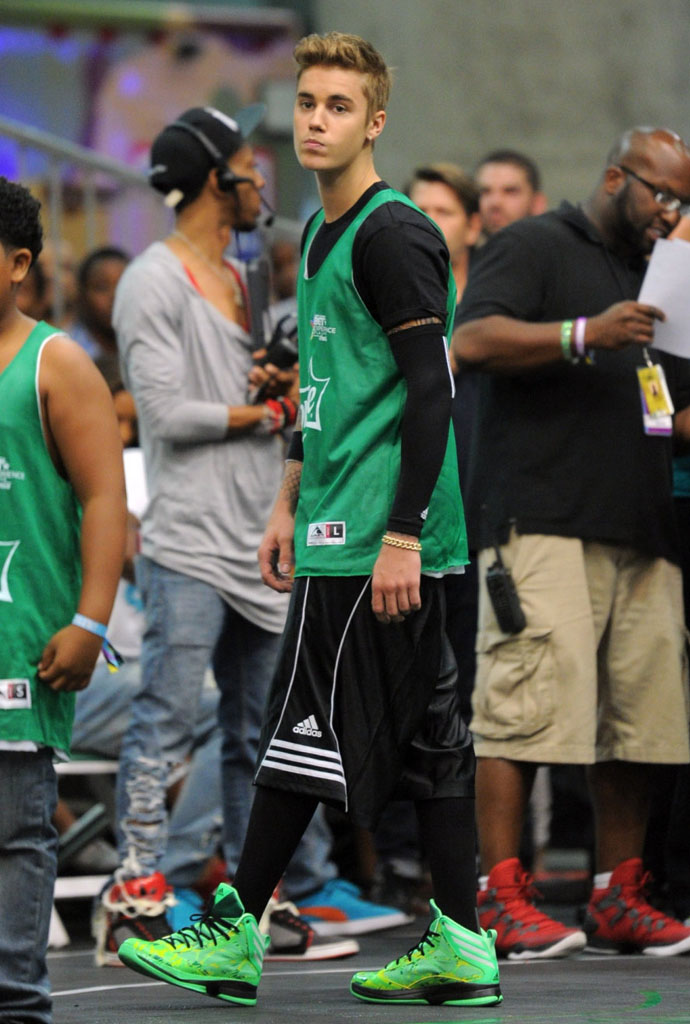 Justin Bieber wearing adidas Crazy Fast All-Star