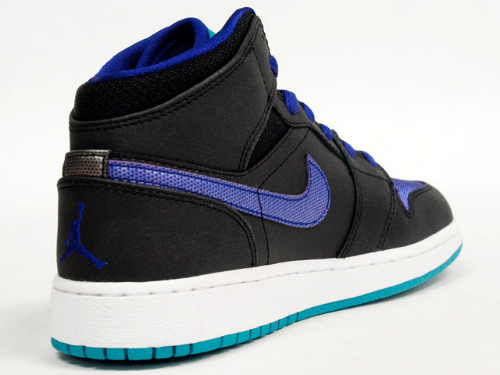 jordan air 1 mid aqua black