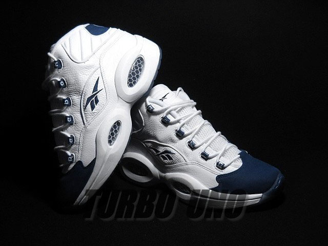 Reebok Question White/Navy Suede