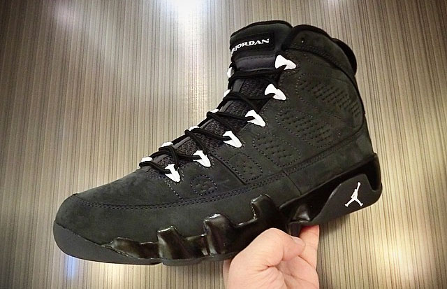 jordan 9 anthracite on feet