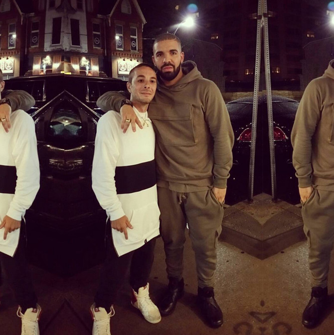 drake wearing ovo jordans