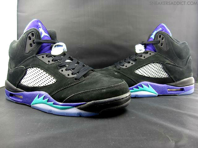 jordan retro 5 black grape