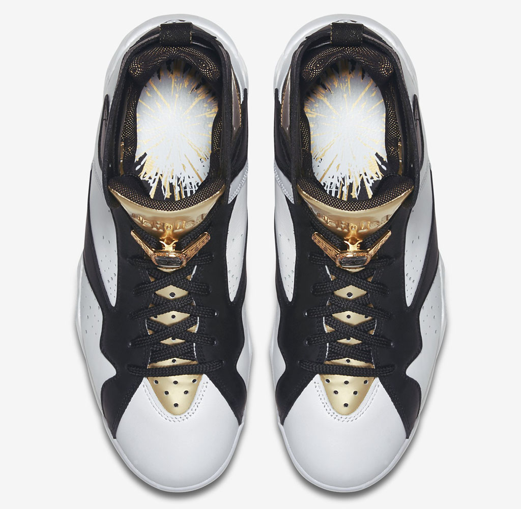 jordan 7 gold and white