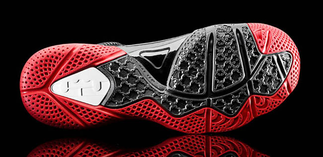 Nike LeBron 9 Black White Sport Red 469764-003 E