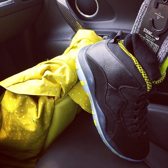 Trinidad James Picks Up Air Jordan X 10 Venom Green