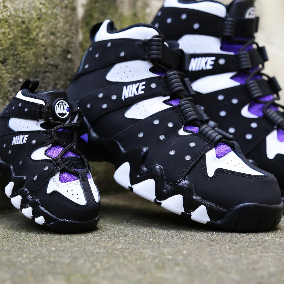 nike air max2 cb 94 black white pure purple