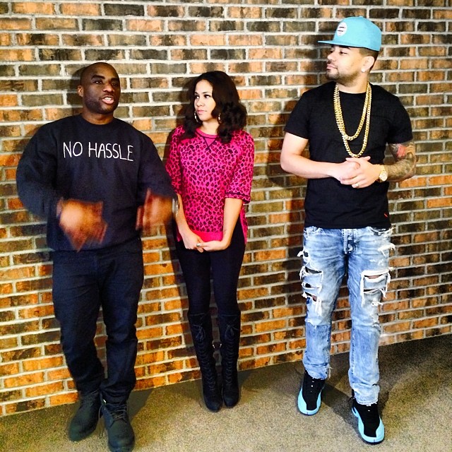 DJ Envy wearing Air Jordan 12 Gamma Blue