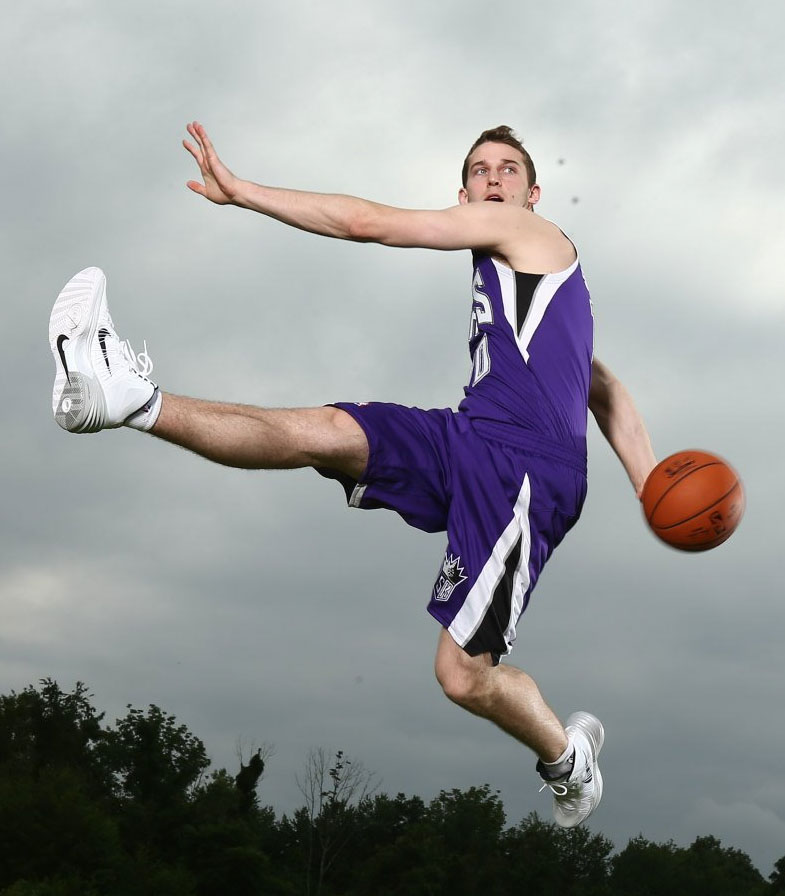 Nik Stauskas wearing Nike Hyperdunk 2013