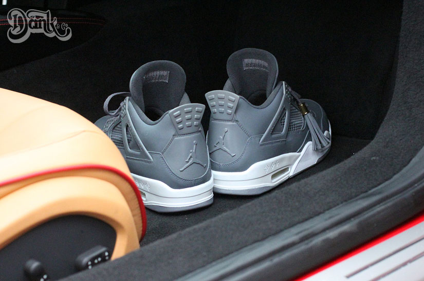 Air Jordan IV 4 Louis Vuitton Don Anthracite by Dank Customs (2)