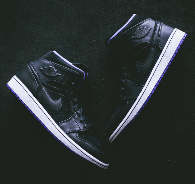 air jordan 1 black white sole