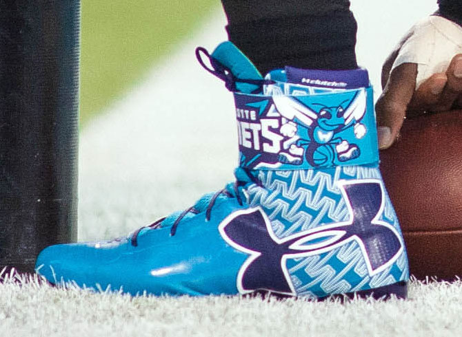 rose gold cam newton cleats