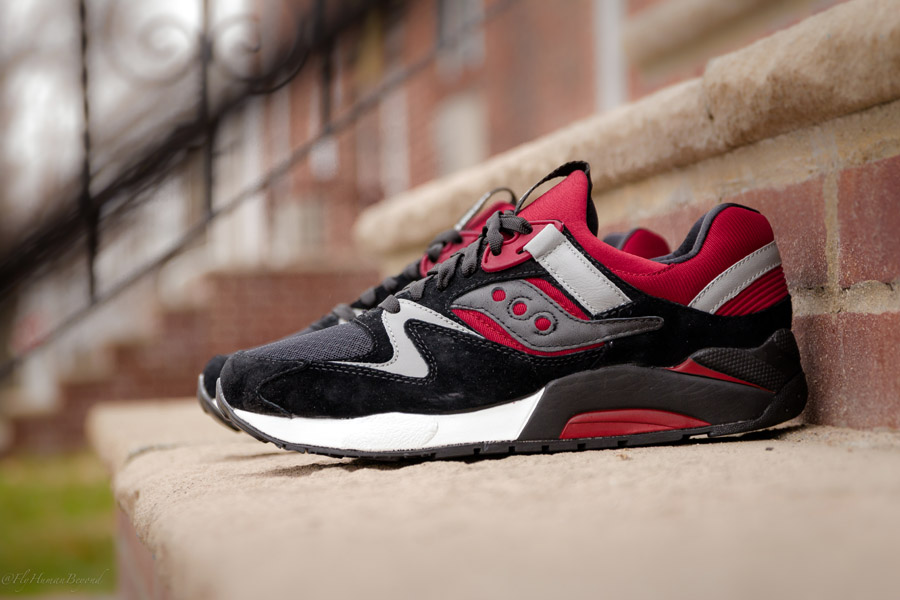 saucony grid 9000 navy red