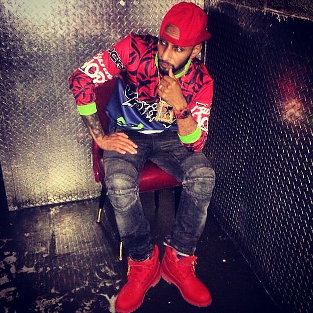 Swizz Beatz wearing Bee Line x Timberland 6-Inch Boots