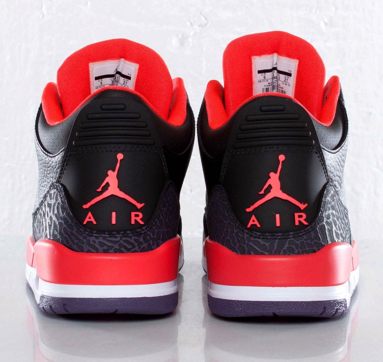 air jordan 3 crimson real vs fake