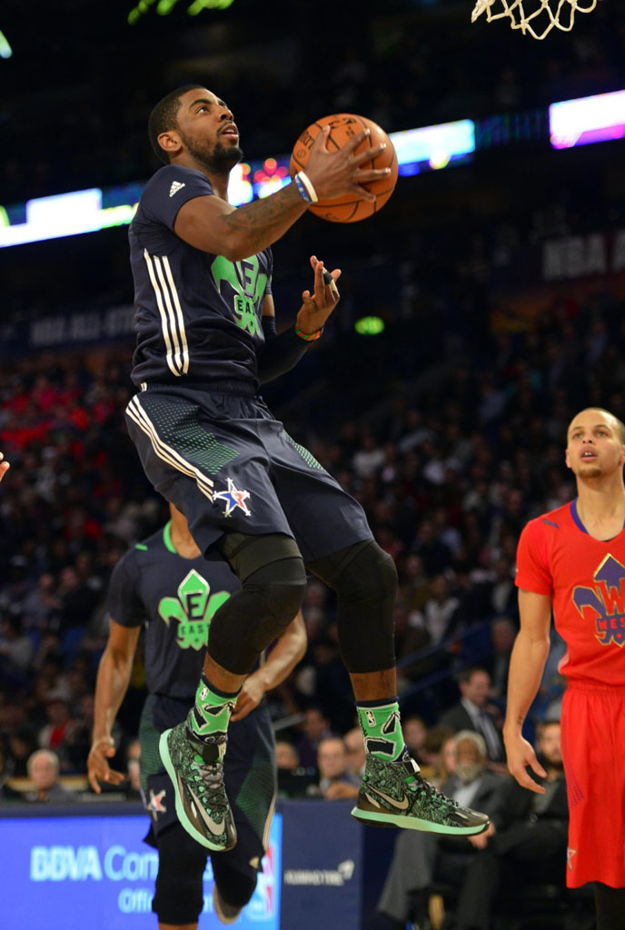 Kyrie Irving wearing Nike Zoom HyperRev All-Star