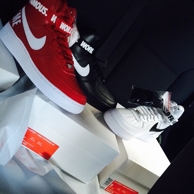 Jadakiss Picks Up Supreme x Nike Air Force 1 High Collection