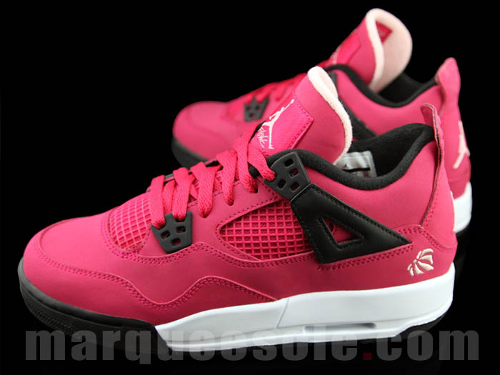 Air Jordan 4 IV GS Voltage Cherry White Black 487724-601 F