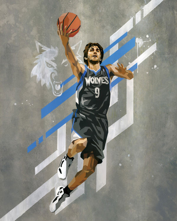 RareInk x NBA Ricky Rubio Artwork