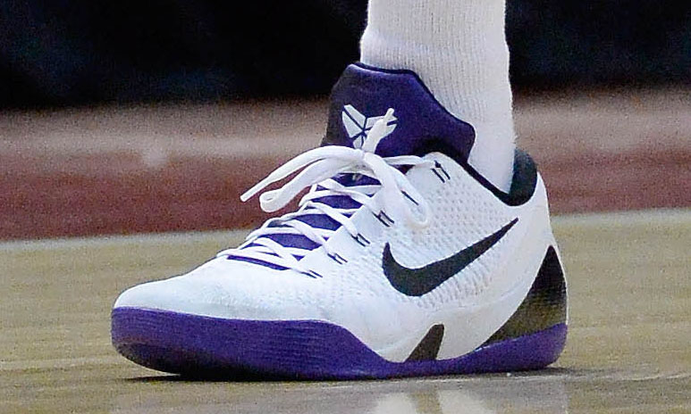 Kobe Bryant wearing Nike Kobe IX 9 Elite Low PE (2)