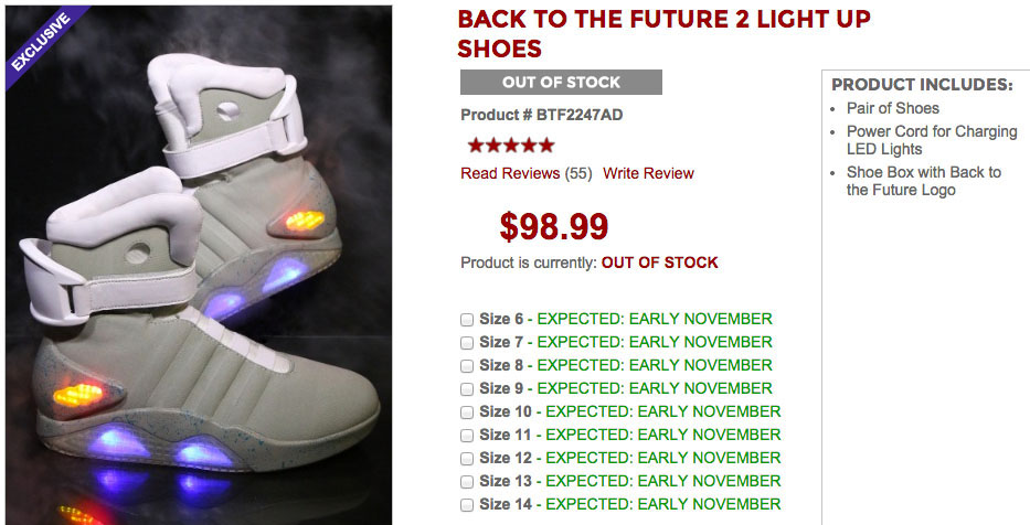 nike air mags size 6