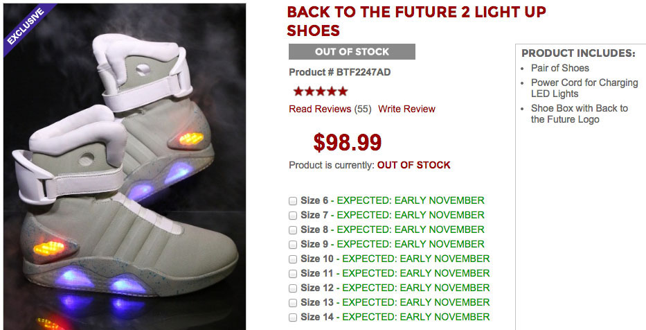 nike mag 2015 price