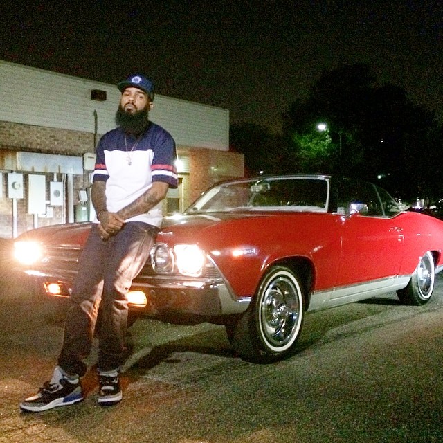 Stalley wearing Air Jordan III 3 Sport Blue