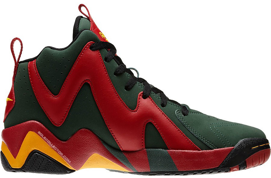 Reebok Kamikaze II 95-96 Sonics Olive Crimson Mist Reebok Gold Black V61153 (3)