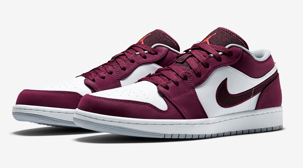 burgundy jordan 1s