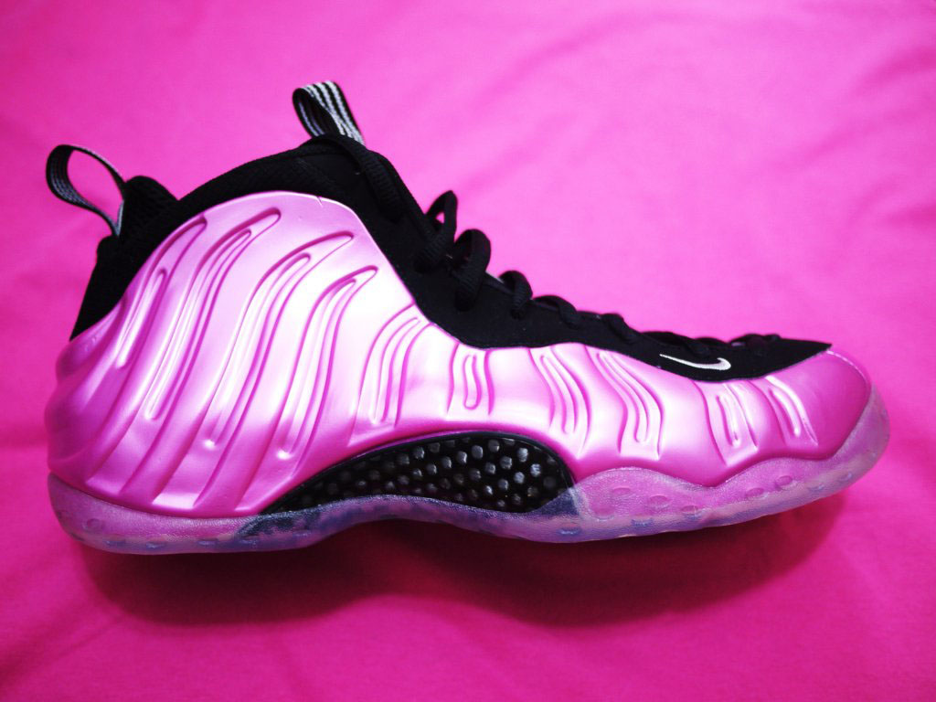 pink and grey foamposites