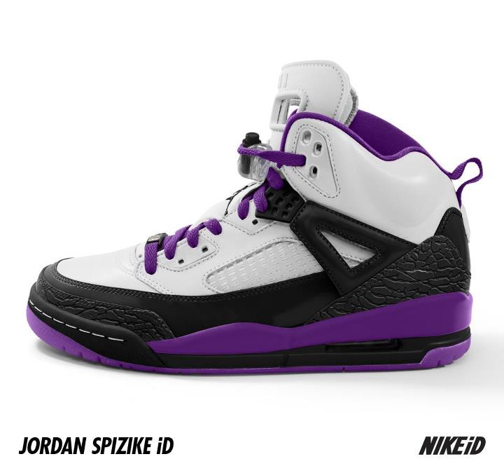 Jordan Spiz'ike NIKEiD White Black Purple (1)