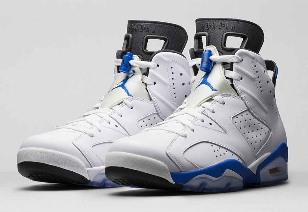 jordan 6s white and blue