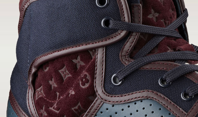Louis Vuitton Upside Down Sneaker Boot in Monogram Embossed Patchwork