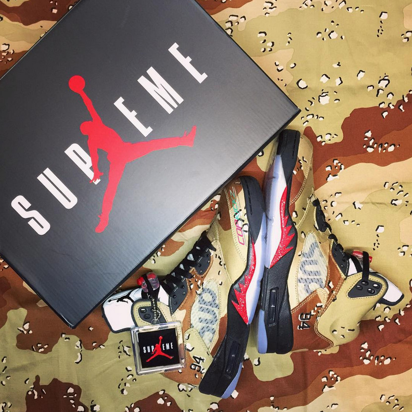 nike jordan 5 supreme