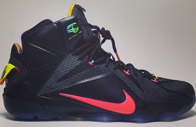 nike lebron 12 black