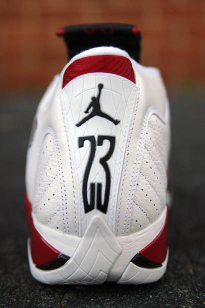 Air Jordan 14 XIV Retro Shoes White Varsiy Red 487471-101 (6)