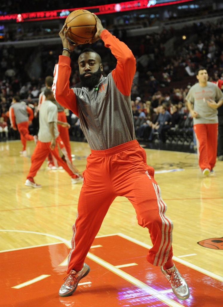 James Harden wearing Nike Lunar Hypergamer Christmas PE (2)